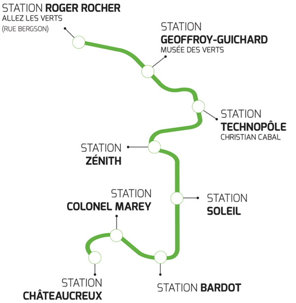 Futures stations de la 3è ligne de tramway