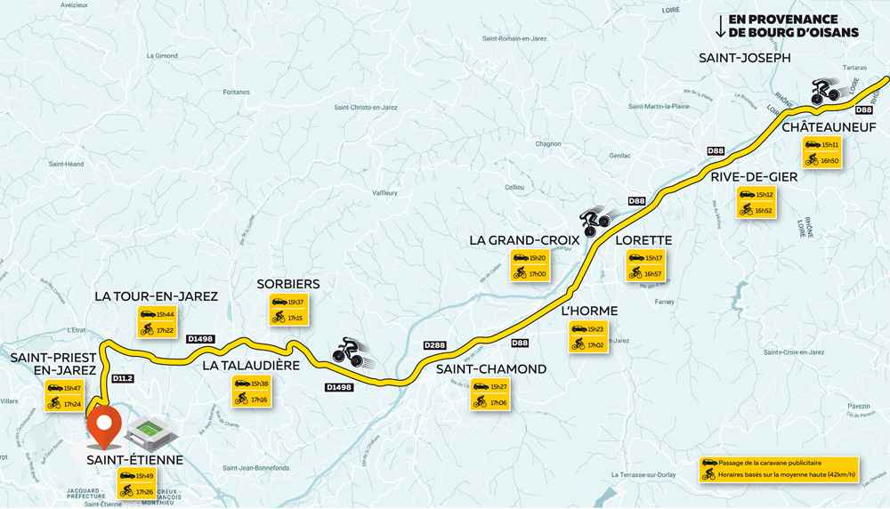 tour de France - parcours 15 juillet