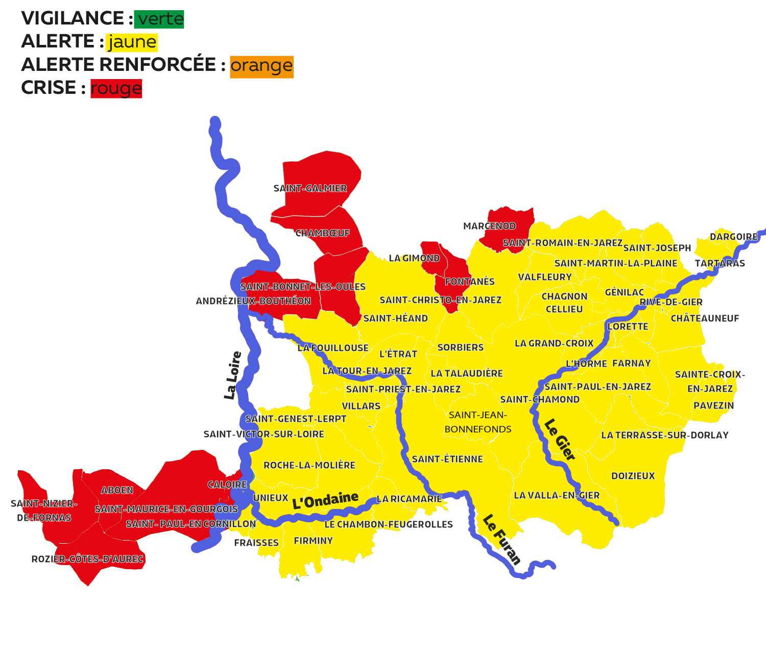 carte seuils de sécheresse