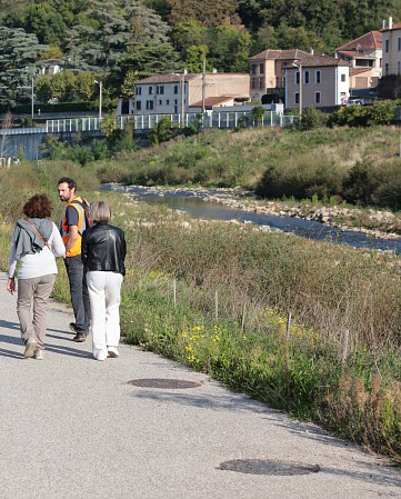 La rivière Gier à Rive-de-Gier